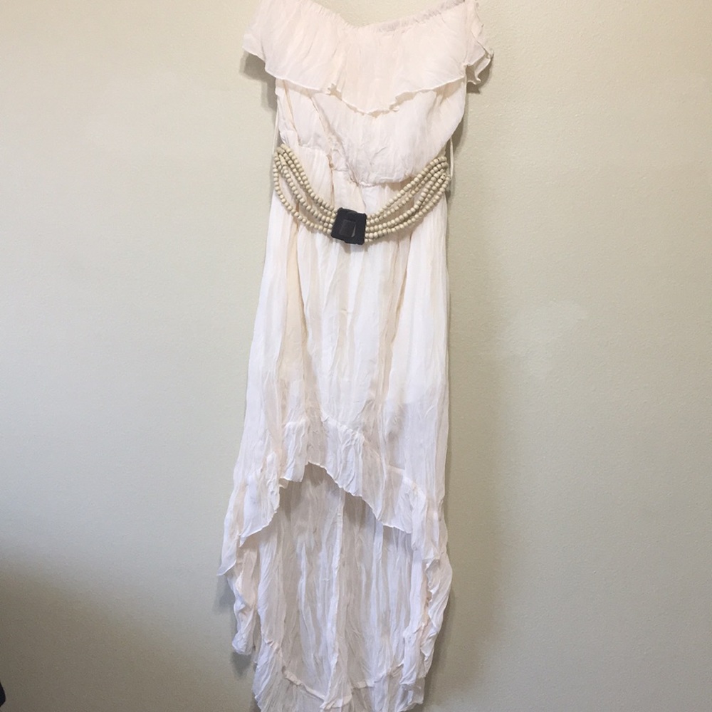 Strapless beach or summer dress